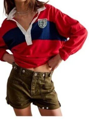 We The Free Free People Palmer Shorts Greenery; Size 31; EUC